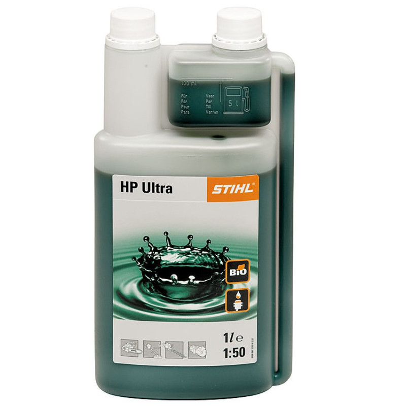 Олива моторна STIHL HP ULTRA 2T синтетична, низькодимна, біорозкладна, 1 л